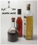 Acetic acid in vinegar