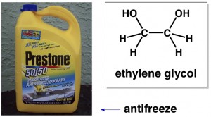 antifreeze ethylene glycol formaldehyde